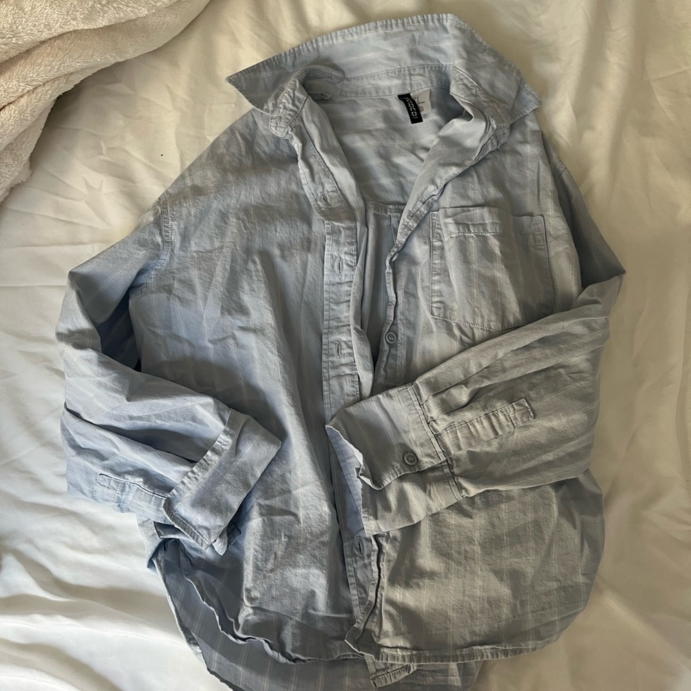 H&M Striped Button Up